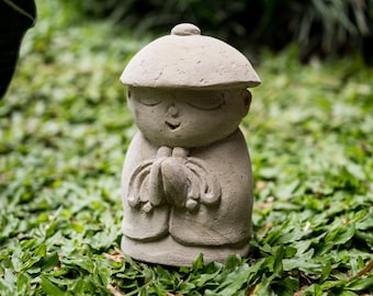 Statua Jizo alta 7,5 / 19 cm pollici, figurina Jizo, buddha giapponese Jizo, Buddha Zen, arredamento della camera, arredamento della casa, arredamento del giardino, regalo di compleanno