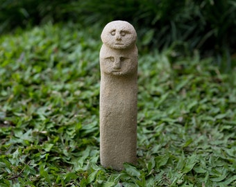 置物 Primitive Sculpture Primitive Statue, Primitive Figure, Handmade, Hand Carved
