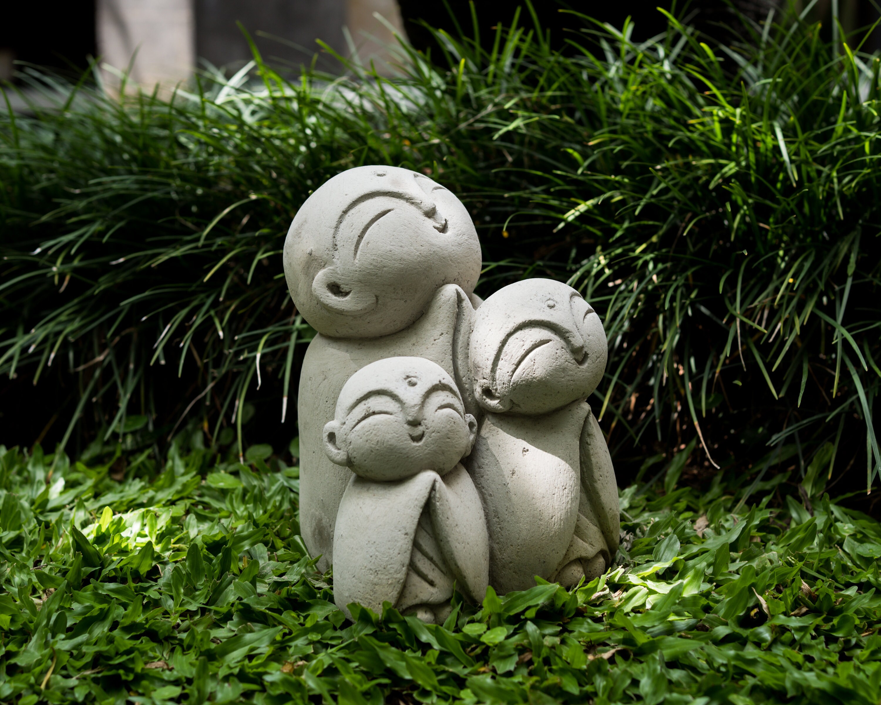 Jizo Family Stone Carving 9 Inch / 22 Cm Jizo Figurine Jizo Etsy