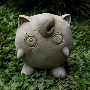 Poke mon Jiggly puff 8 Inch / 20 cm, Poke mon Stune Carving, Poke mon Figurine, House Decor, Birthday Gift, Gift for Her, Gift For Him