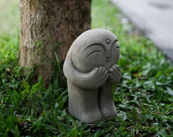 Standbeeld van Jizo 8 inch / 20 cm Stune-beeld, Jizo-beeldje, Jizo Buddha, Boeddhabeeld, Boeddha Jizo, Zen-standbeeld, Jizo Funny, Meme Stone
