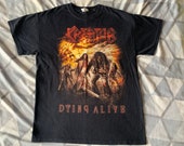 Kreator medium shirt - dying alive 2013 on anvil - ( overkill exodus anthrax nuclear assault large vintage )