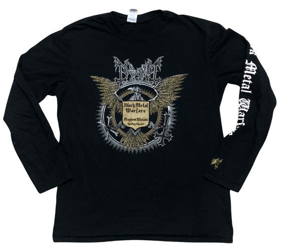 Mayhem Long Sleeve Shirt RARE Black 