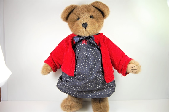 Boyd's Bear Wearing Blue Dress With 