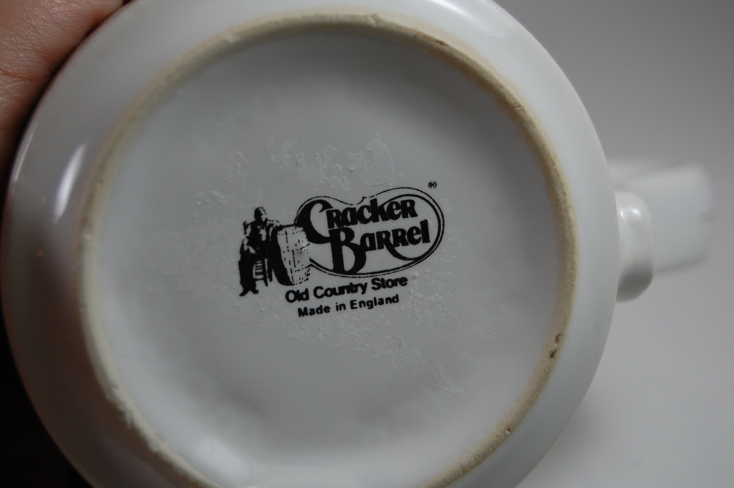 Vintage set of 2 Cracker Barrel Coffee Mugs featuring outdoor Etsy