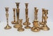 Mix and match brass candlesticks | candleholders | candle sticks | candle holders | mismatched | Choose your own | Gold Candlesticks 