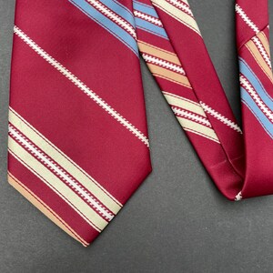 Beau Brummell Tie 1970s Wide Polyester Costume Retro
