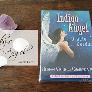 Indigo Angel Oracle Cards - Doreen Virtue and Charles Virtue - Out Of Print - Sealed - NEW - Rare