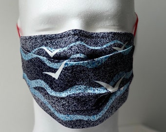 Gull Face Mask with Nose Wire. For Men/Women, Reusable, Washable, For Adults & Kids, Free UK Delivery