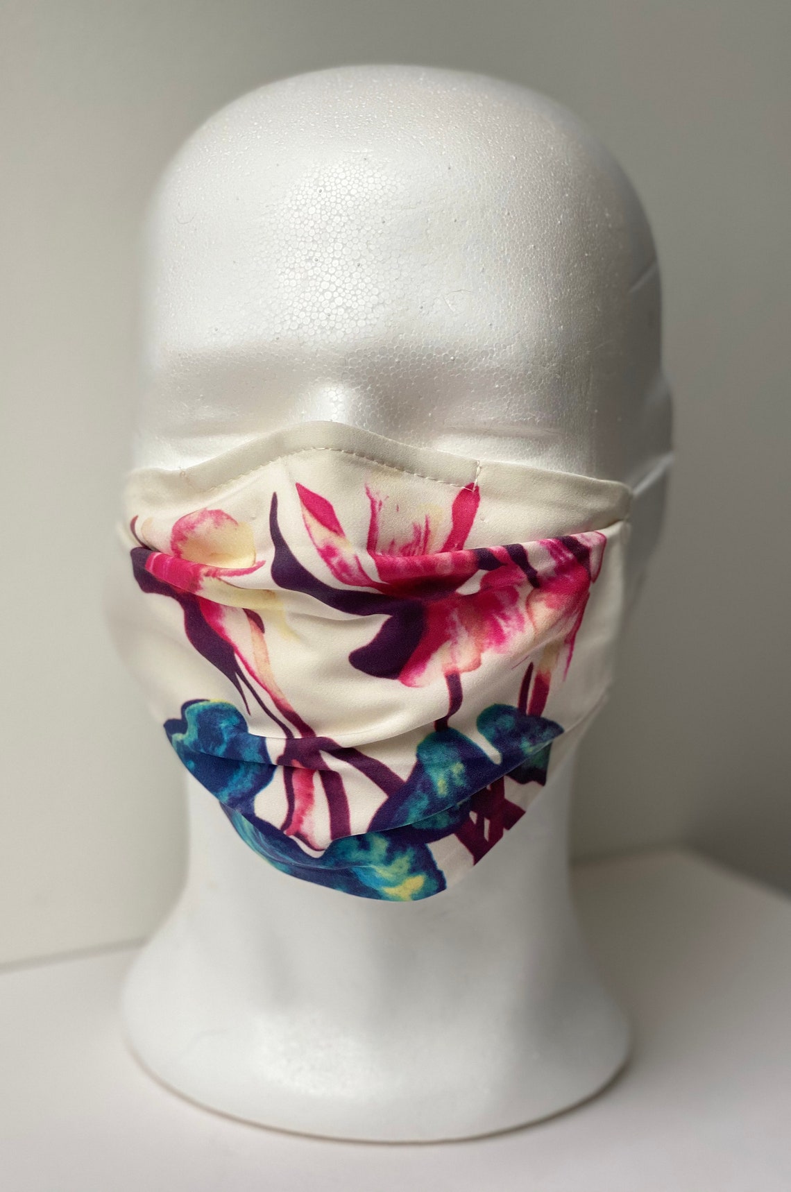 Flower masks. Individually hand printed from original Etsy