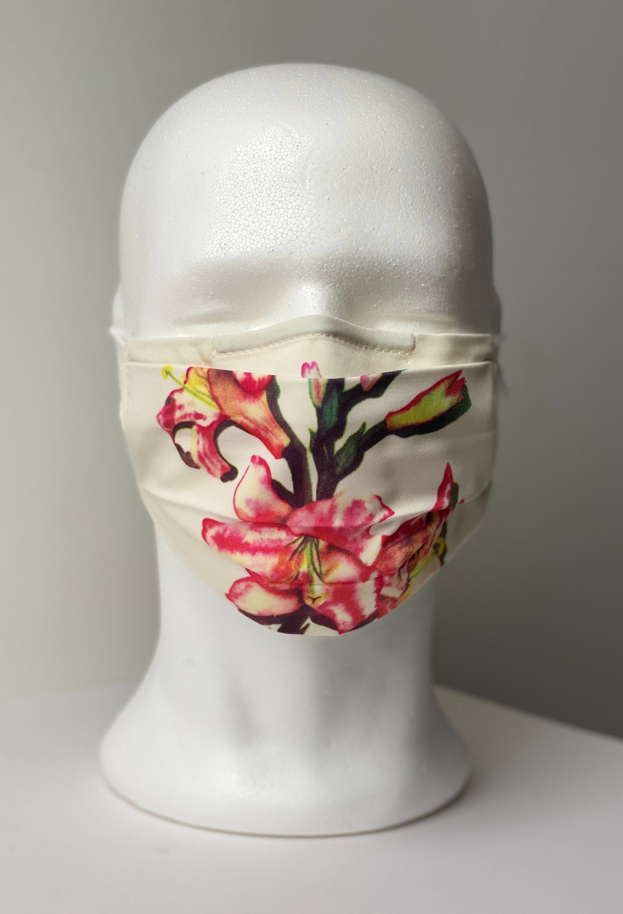 Flower masks. Individually hand printed from original Etsy