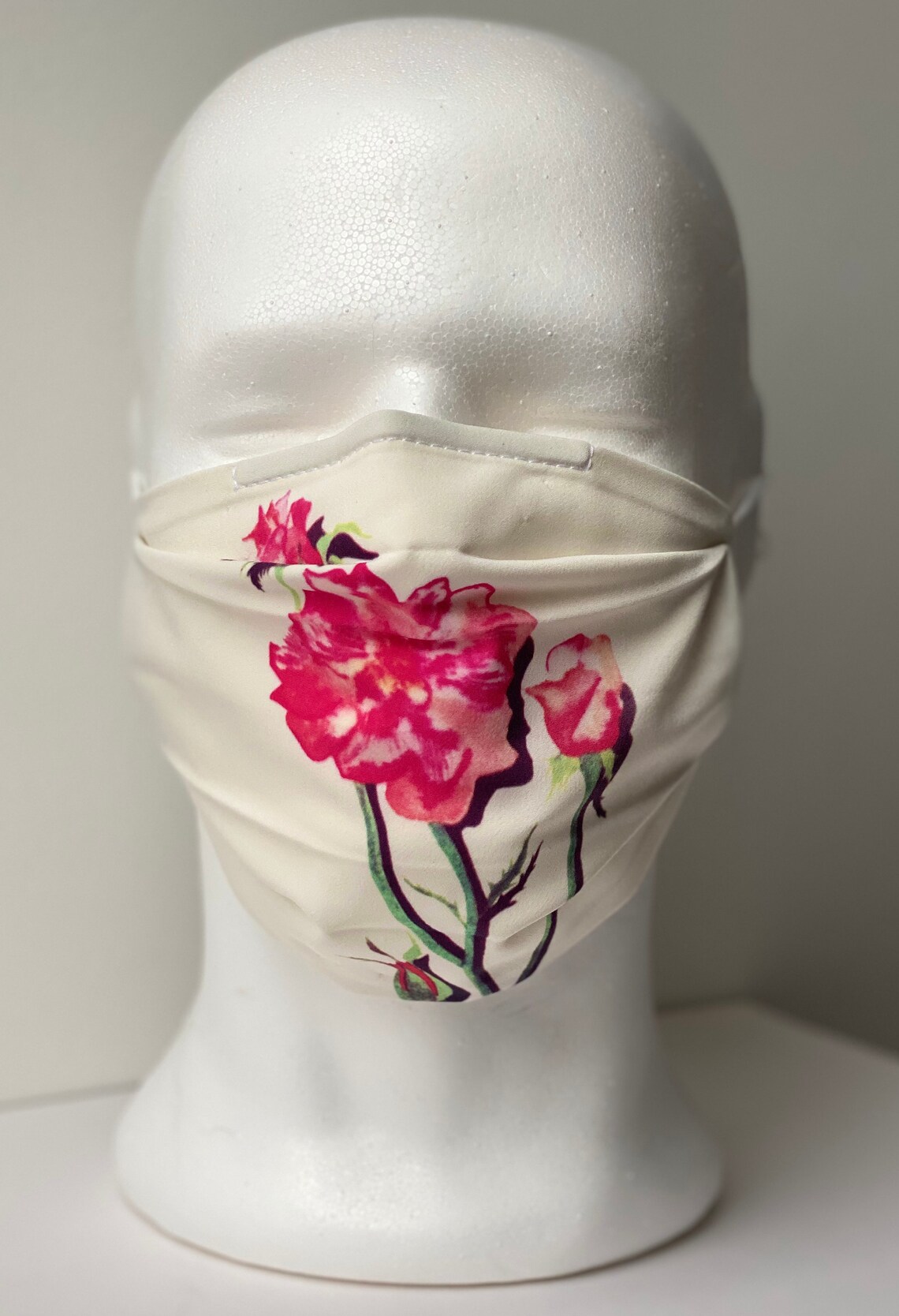 Flower masks. Individually hand printed from original Etsy