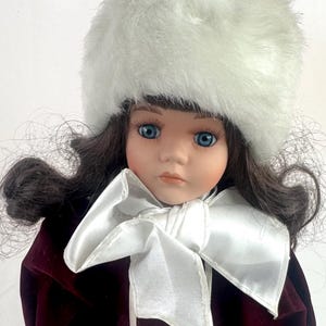 Porcelain ice skater Doll (Named Ruby) From Leonardo Collection