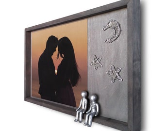 Geschenk zum 6. Hochzeitstag, Eiserner Hochzeitstag für Ehefrau, Ehemann, sie, ihn, 10., 11., 25. Hochzeitstag, personalisiertes Geschenk