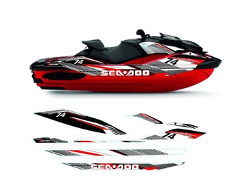 Set adesivi per Sea-doo Rxp-x 325 RS "Riva Racing" modello 2024-2025 - Kit decalcomanie grafiche