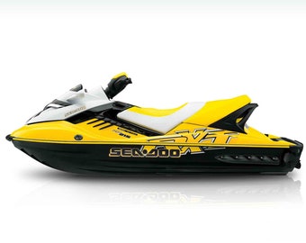 Kit déco Sea-doo RXT 215 jaune (2008-2009)