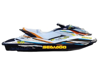 Sea-doo Gti 130 Racing Stripes Decals Kit (2010 Model)