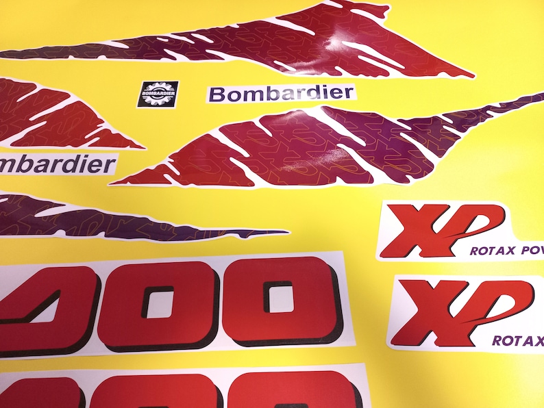 Xp 100 Sticker Custom Stickers Set for Sea-doo Xp-model 1994 Restoration Graphics ...