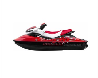 Kit de decalques Sea-doo Rxp 155: gráficos de restauração 2008-2009