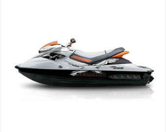 Zestaw niestandardowych naklejek dla modelu Sea-doo Rxp-x 255 2008-2009-zestaw naklejek graficznych-zestaw naklejek graficznych do renowacji