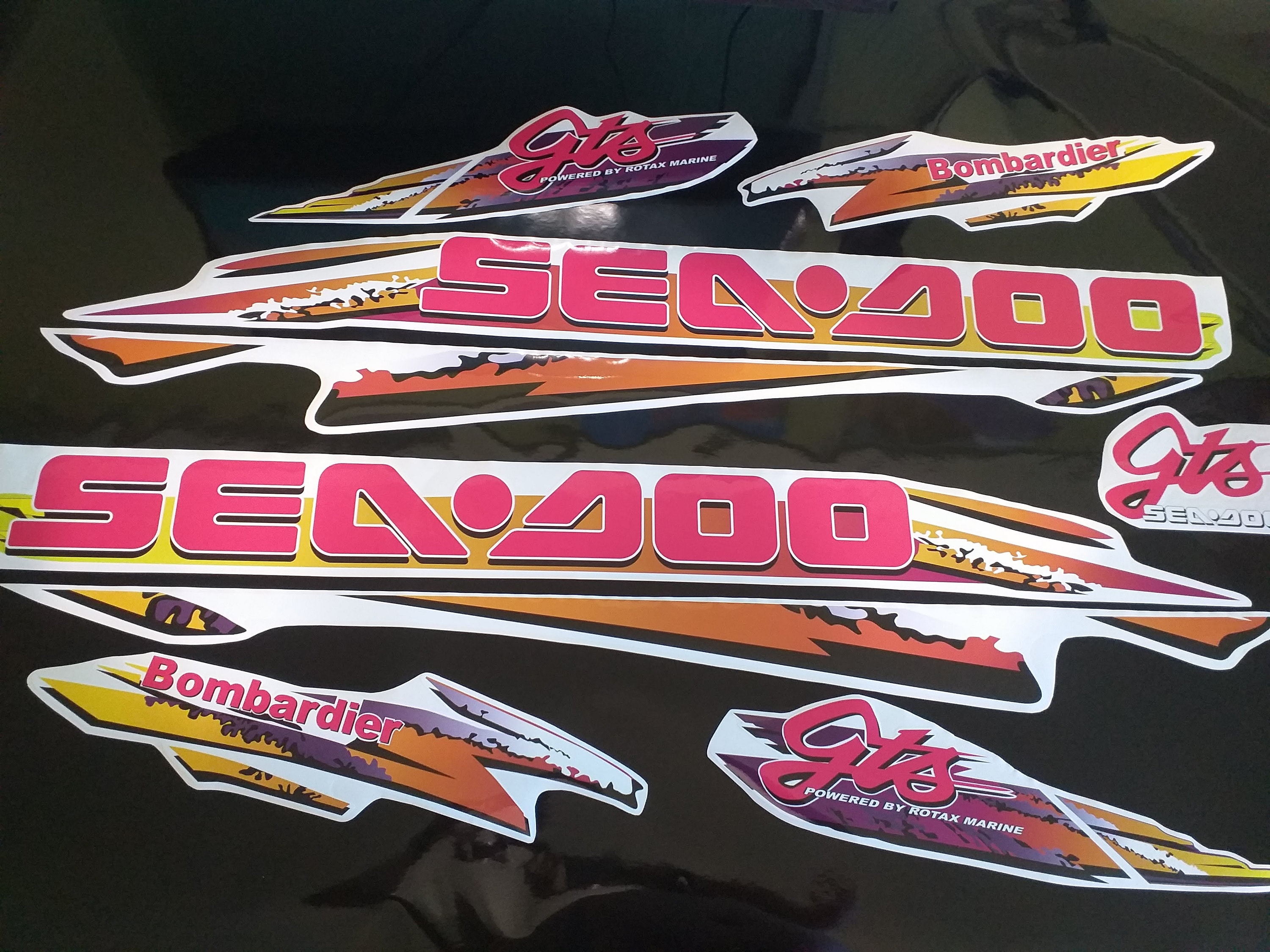 Custom Stickers Set for Seadoo GTS Bombardiermodel 1997 Etsy Australia