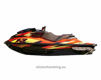 Custom stickers set for Sea-doo Rxp-x 300 RS model 2015-2018-Graphic decals kit