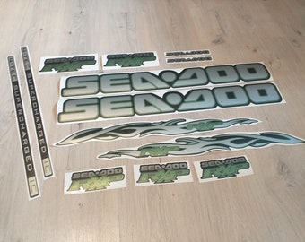 thumbnail image 2 of BONUS PACK: Lime Green SEA-DOO Graphic Decals – 34" Vinyl Watercraft Decals 2 of 5