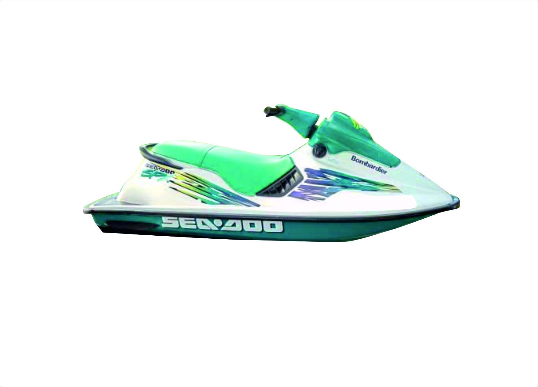 Custom stickers set for Sea-doo Spx-model 1996 Graphics decals kit ...