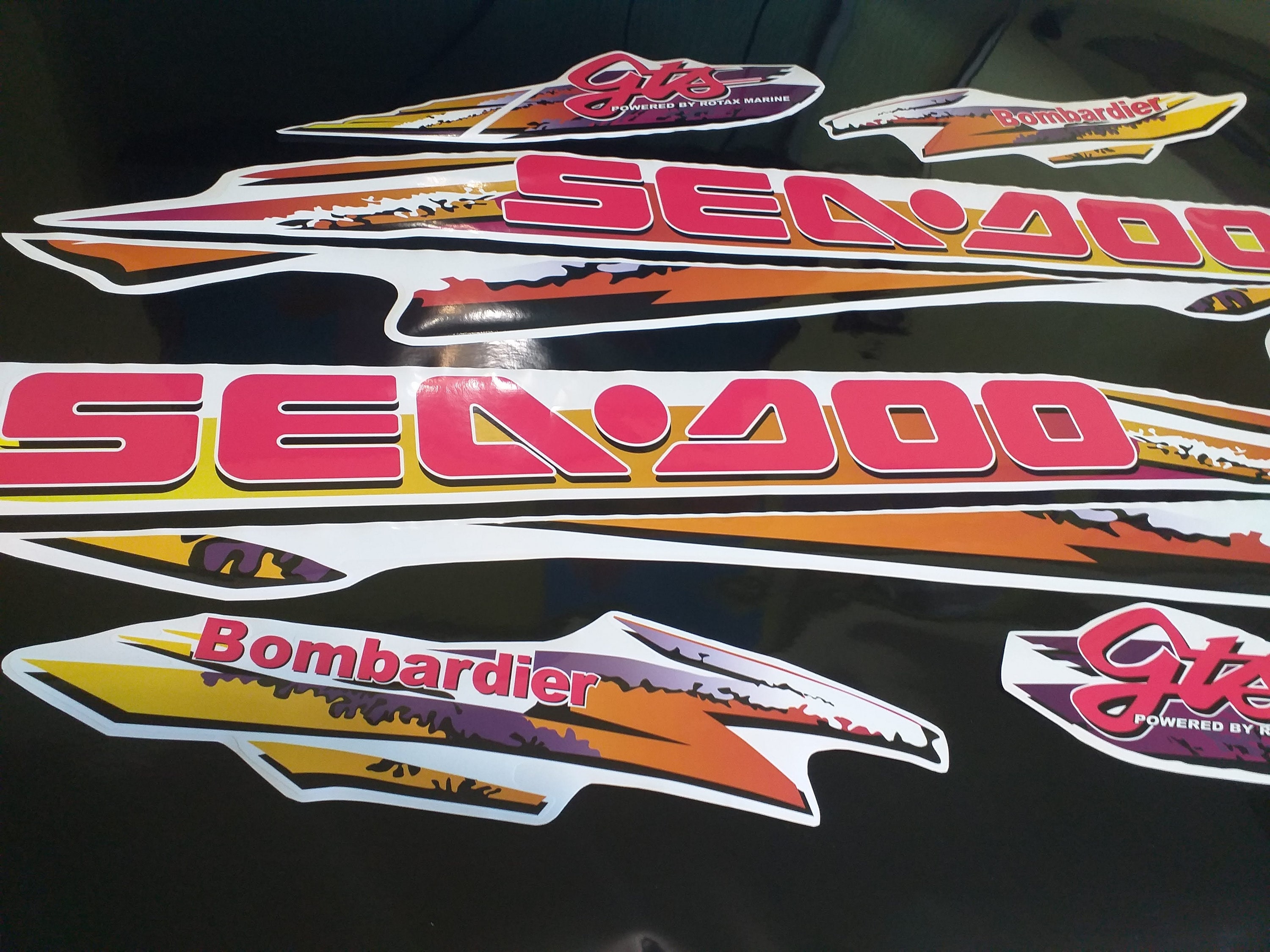 Custom Stickers Set for Seadoo GTS Bombardiermodel 1997 Etsy Australia