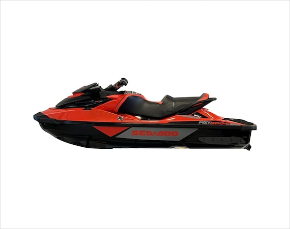 Sea-doo Rxt 300 rs グラフィックキット：ブラック＆レッドデカール 
