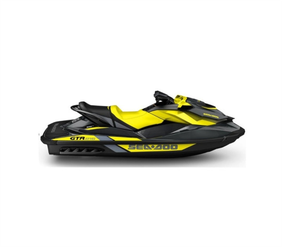 Buy Sea-doo GTR 215 Graphics Kit: Yellow Gray Decals Online in