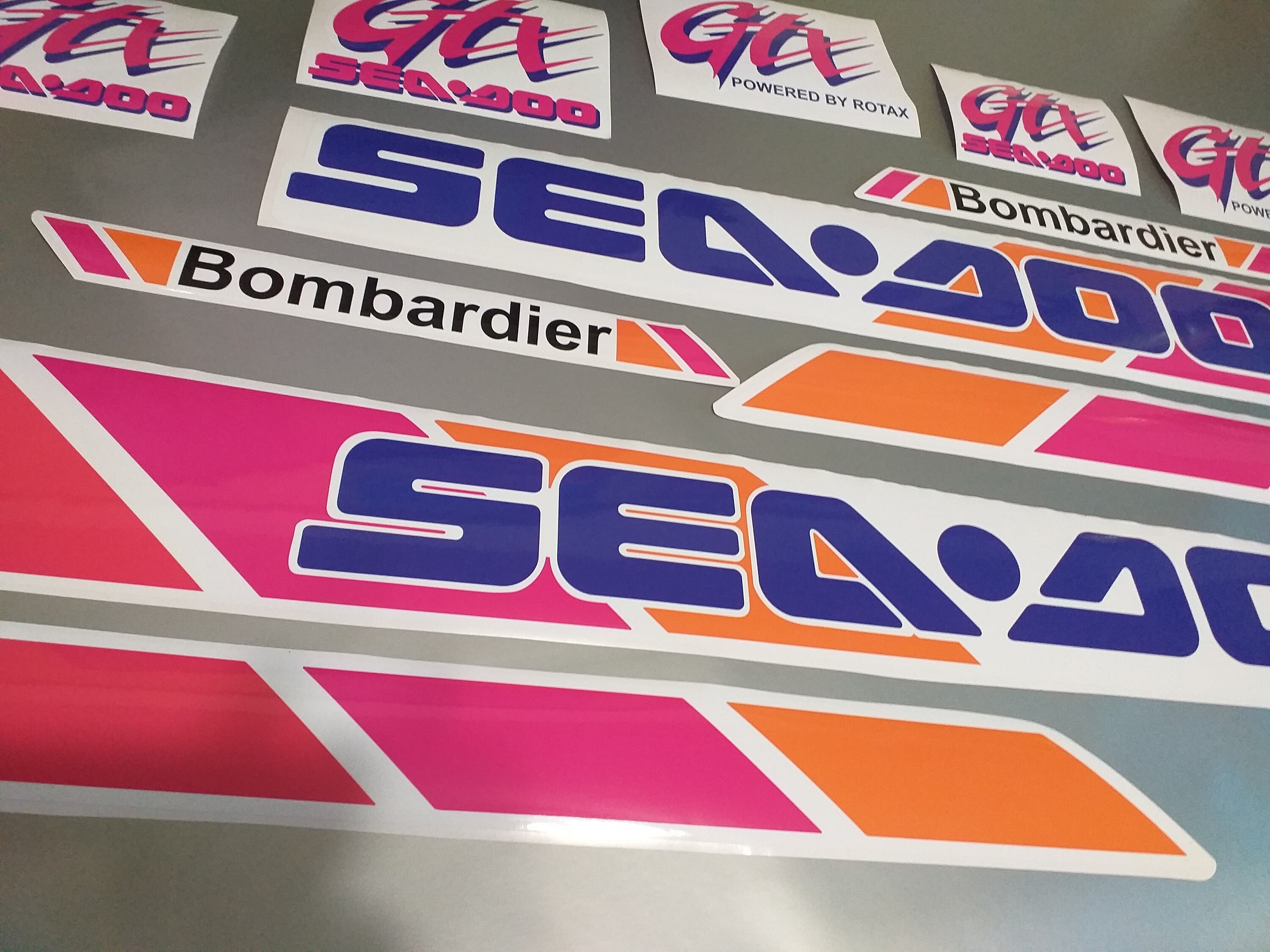 Sea-doo GTX Bombardier 1993 Decal Set – Restoration Graphics Kit