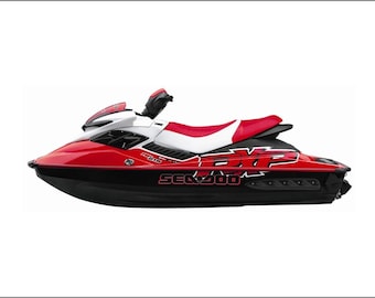Zestaw naklejek niestandardowych do Sea-doo Rxp 215 model 2009-Zestaw naklejek graficznych-Zestaw naklejek graficznych do renowacji