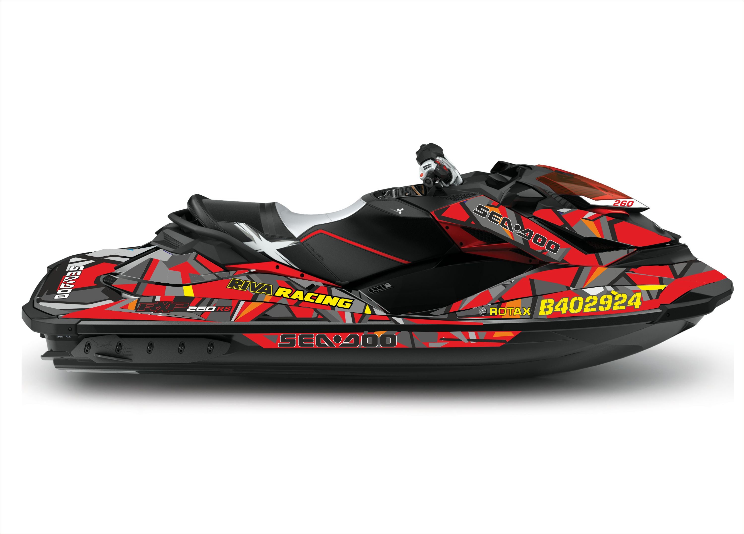 Custom Stickers Set for Sea-doo Rxp-x 260 RS, Rxp-x 300 Custom Stickers Set for Sea-doo Rxp-x 260 RS, Rxp-x 300