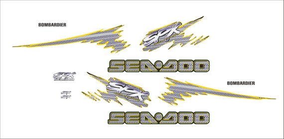 Custom Stickers Set for Sea-doo SPX Bombardier-model 1999