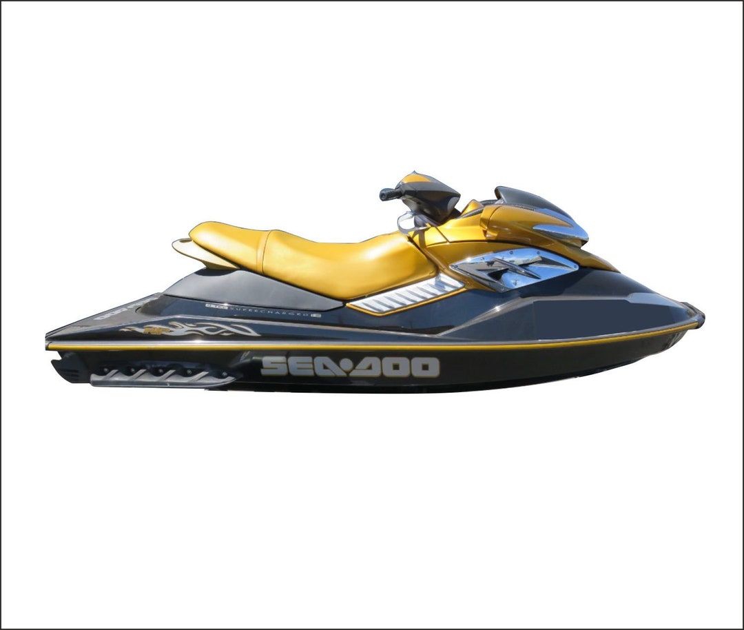 Sea-doo Rxp 215 Supercharged Maya Gold 2006: Custom Graphics Decals Kit ...