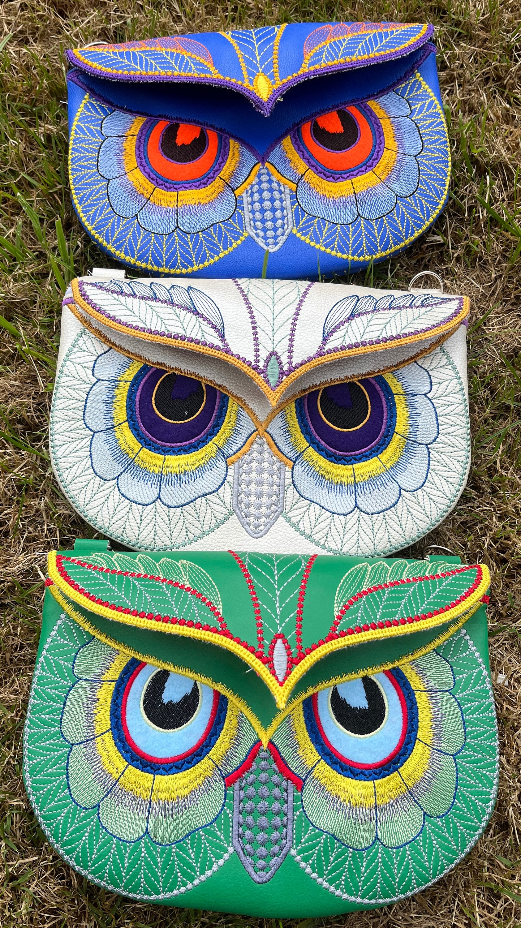 Owl Embroidered Handbag