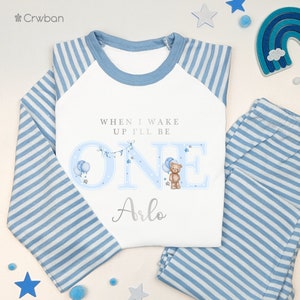 First birthday pajamas boy sales