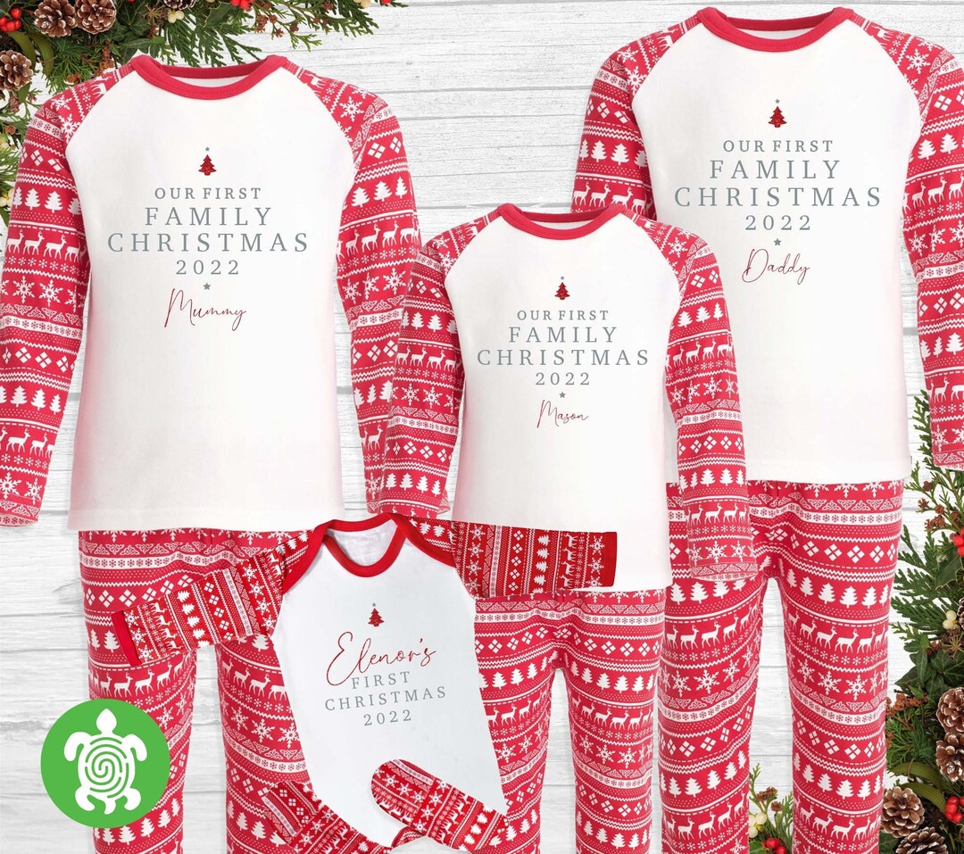 Personalised 1st christmas pyjamas sales