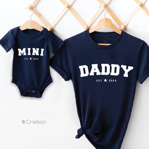 Matching Daddy and Mini T-shirts, Father's Day Gift, Toddler Girl Boy, Matching Dad Dada Gift Set, T-shirt Daddy & Me, Birthday Gift