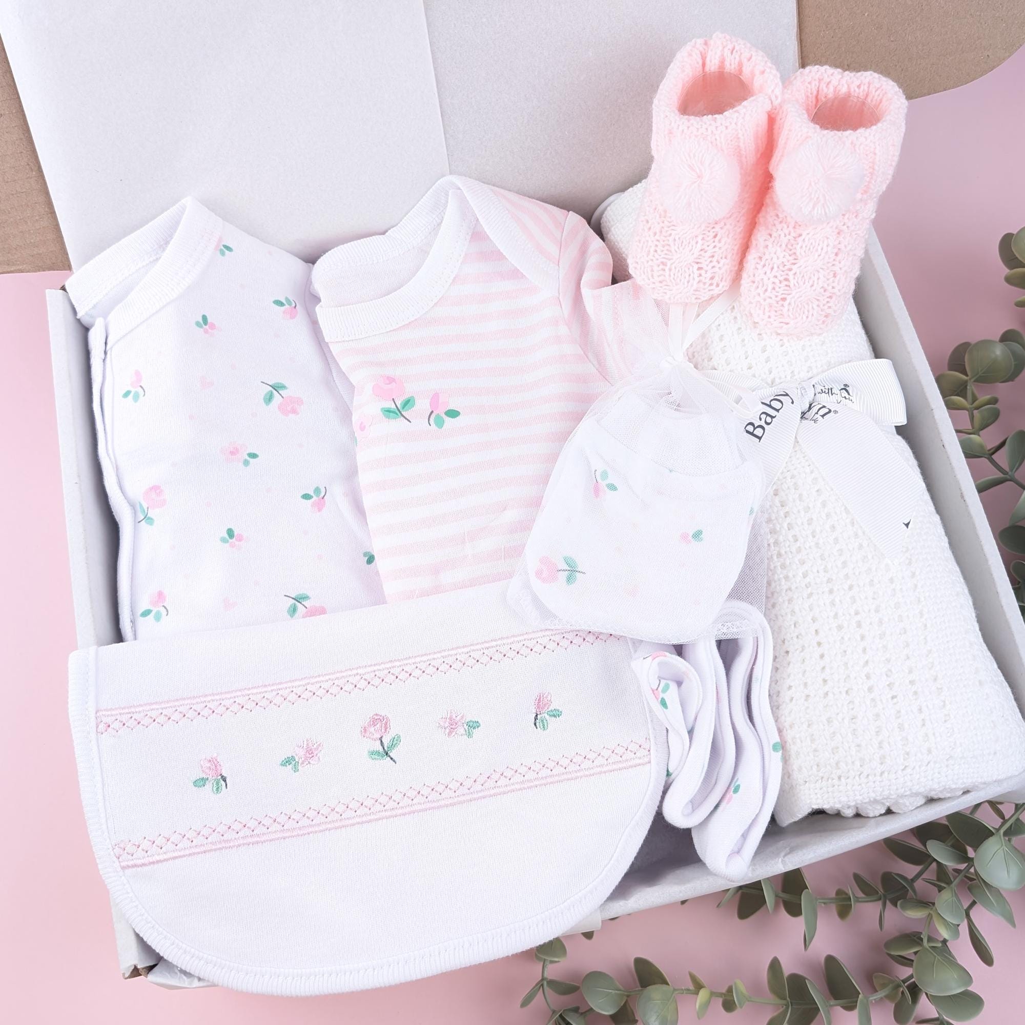 Baby Girl Pink Gift Set | Baby Hamper | Baby Girl Hamper | Baby Shower ...