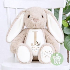 Personalised Beige Page Boy Bunny, Page Boy Gift, Will you be our Page Boy, Personalised Soft Toy, Best Man Proposal, Teddy Proposal