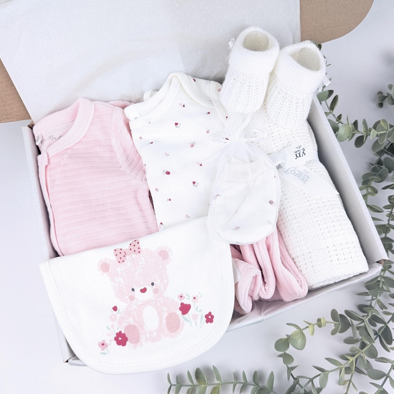 Baby Girl Pink Gift Set | Baby Hamper | Baby Girl Hamper | Baby Shower ...