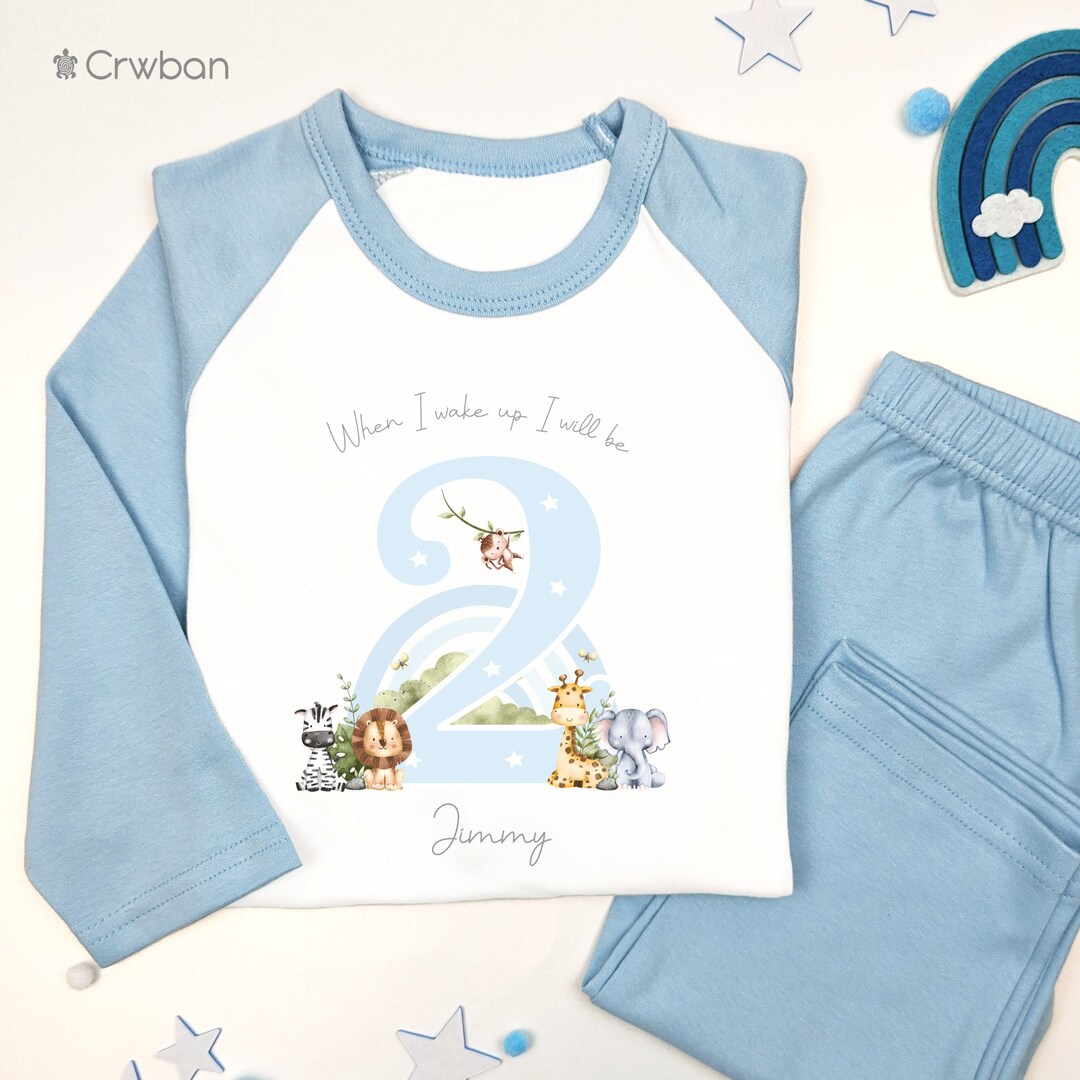 Baby boy personalised pyjamas deals