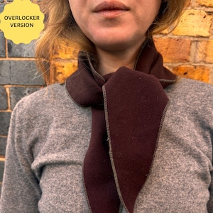 Triangle Scarf PDF Sewing Pattern; DIY Bandana Tutorial Download