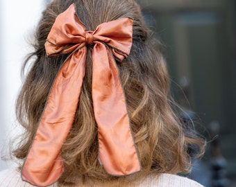 Reworked  Head Bow; Upcycled Bow Head Tie