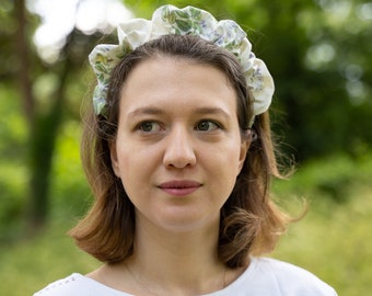 Reworked Floral Headband; Hair Scrunchie