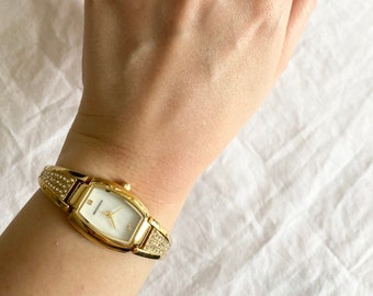 Vintage Stone Watch; Vintage Oval Watch