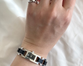 Vintage Dainty Watch; Tiny Square Watch