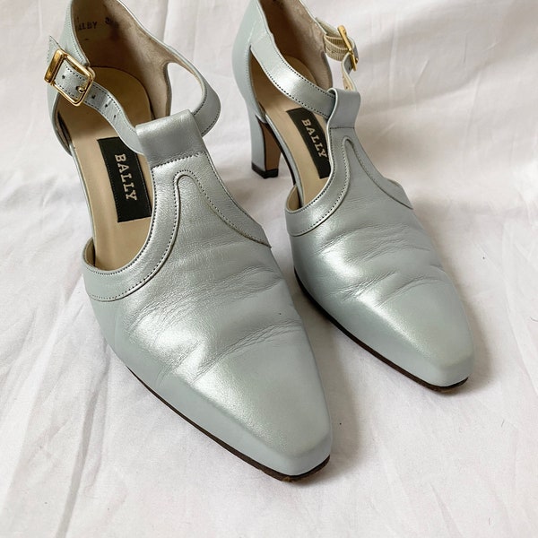 Vintage Bally Heels; Vintage Leather Shoes